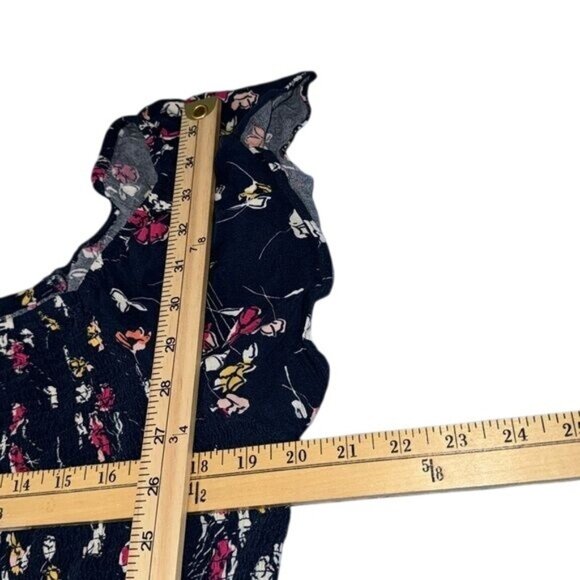 Terra & Sky Womens Plus Size 3X Floral Smocked Midi Dress With Ruffle Sleeves - - Picture 7 of 8